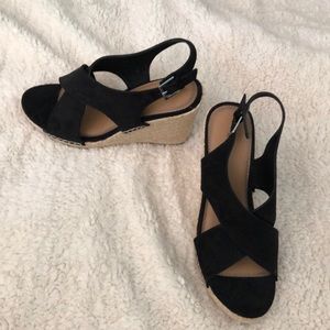 Brand New Black Wedges Size 10